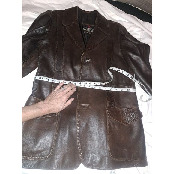 Roetan leather Jacket by Silvester Litton of England Mens Med/Women L-XL - Picture 5 of 16